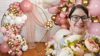 DIY Balloon Garland Circle Arch Backdrop [upl. by Bryan]