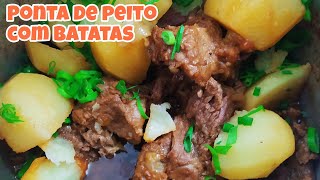 PONTA DE PEITO COM BATATAS NA PANELA DE PRESSÃO VOCÊ TEM QUE FAZER [upl. by Enyedy]