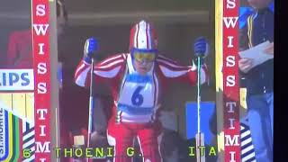 Gustav Thöni ITA Winner FIS Alpine Ski World Championship Slalom 1974 St Moritz Weltmeisterschaft [upl. by Tenaej]