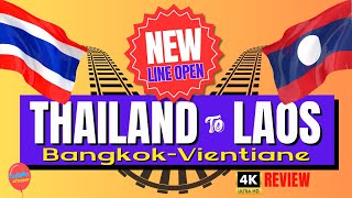 NEW DIRECT ROUTE Bangkok to Vientiane Train Review🇹🇭🇱🇦 4k [upl. by Ivens]