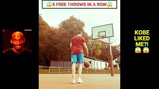 😱DAY 629 PRACTICING FREE THROW😱5 FREE THROWS IN A ROW😱 [upl. by Ymaral]