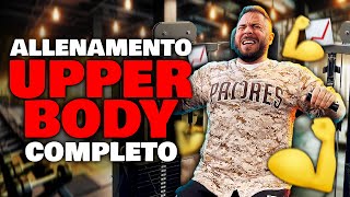 LA MIA NUOVA SCHEDA DI ALLENAMENTO UPPER BODY [upl. by Dailey]