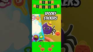 Halloween for Toddlers Stickers stickersheet Halloween Spider [upl. by Aneris243]