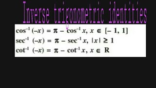 Proof of arcCosxπ–arcCosx arcSecxπ–arcSecx and arcCotxπ–arcCotx [upl. by Linda38]