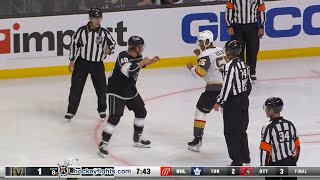 Keegan Kolesar vs Brendan Lemieux Oct 14 2021 [upl. by Yliah]