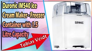 Duronic IM540 Ice Cream Maker  Freezer Container with 15 Litre Capacity [upl. by Mun]