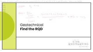 Civil PE Exam  Geotech  Find the RQD [upl. by Kylynn]