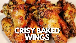 Crispy Baked Chicken Wings In The Oven  Easy Chicken Wings Recipe [upl. by Eicirtap746]