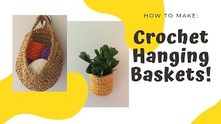 How to Crochet Hanging Baskets [upl. by Allesig]