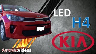 Instalación de LED H4 en KIA RIO 20182020 [upl. by Pryor]