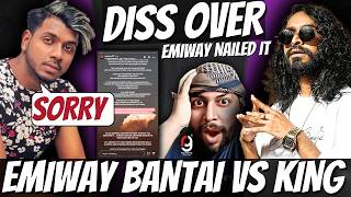 EMIWAY BANTAI VS KING  DISS OVER  REACTION BY RG  EMIWAY WINS DISS BATTLE FROM KING emiwaybantai [upl. by Annoval]