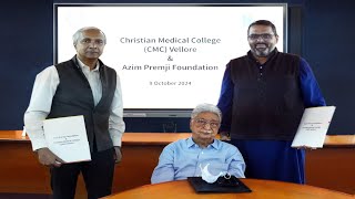 Azim Premji Foundation to support CMC Vellore with Rs 500 crore grant [upl. by Carlin]