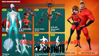 NEW INCREDIBLES FORTNITE ITEM SHOP [upl. by Garik]