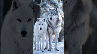 Majestic Snow Wolves A Gray Wolf Pair in the Winter Wilderness [upl. by Erlond52]