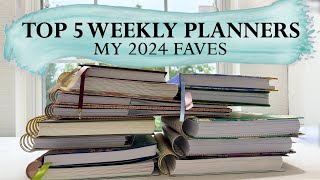 TOP 5 WEEKLY PLANNERS  2024 [upl. by Genny]