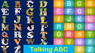 Talking ABC with Alphabetimals  AZ alphabet animals  ABC animal alphabet  learn English alphabet [upl. by Ecirpak990]