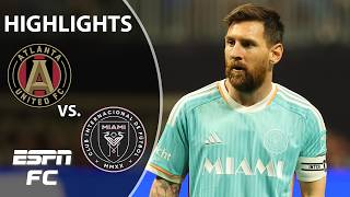 LATE DRAMATICS 🔥 Atlanta United vs Inter Miami  MLS Cup Playoff Highlights  ESPN FC [upl. by Yojal]