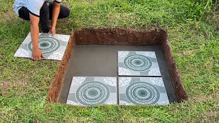 Ideas for recycling tiles ❤️ How to make a garden nice on a budget [upl. by Finlay]