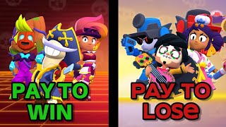 todas actualmente las skins pay to win y lose en brawl stars [upl. by Nalro]