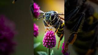 🐝 Bees vs Wasps Know Your Buzzing Enemies facts insects insectlife nature bee [upl. by Flosi13]