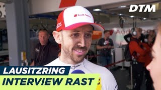 René Rast ist wohlauf  Interview DEU nach Crash  DTM Lausitzring 2018 [upl. by Adialeda]