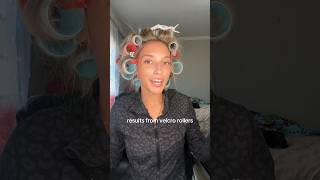 results from velcro hair rollers hairrollers rollerset hairstyle hair shortsfeed shortsvideo [upl. by Jahdal375]