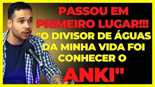 Passou no Concurso Público em Primeiro Lugar Estudando pelo ANKI [upl. by Alyehs]