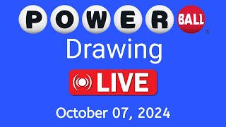 Powerball live Drawing results form Monday October 7 2024  Powerball Drawing Live [upl. by Surtimed]