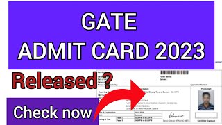 GATE ADMIT CARD 2024  HOW TO CHECK GATE ADMIT CARD 2024 [upl. by Blasien174]