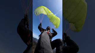 CRAZY PARAGLIDING COLLAPSE 💥💣😲 shorts collapse gonewrong fail crash flying [upl. by Atneuqal]