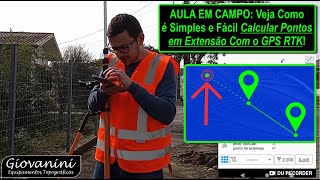 Aprenda a Encontrar Pontos em Extensão Utilizando o GPS RTK [upl. by Haland]