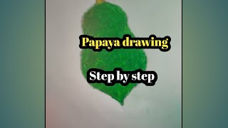 Papaya drawing step by stepArtist JANNATUL [upl. by Correy983]