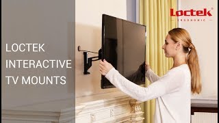 Loctek Height Adjustable Interactive TV Mounts Installation Guide [upl. by Nemraciram]