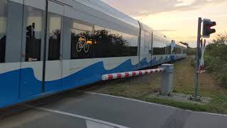 Usedomer Bäderbahn im Sonnenuntergang  Ückeritz Usedom Germany [upl. by Selfridge]