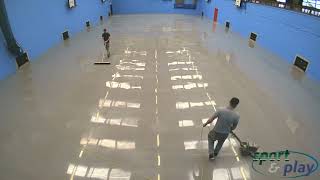 Pulastic Flooring Installation TimeLapse  Sport amp Play Ltd [upl. by Hachmann]