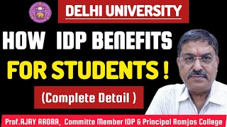 DU Latest Update 2024How IDP Benifits For Students ll DU Passed IDP In EC ll NAAC Grading Analysis [upl. by Verada]