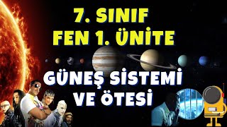 7 Sınıf Fen Bilimleri 1 Ünite  GÜNEŞ SİSTEMİ VE ÖTESİ [upl. by Nitsrek77]