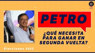 Gustavo Petro ¿De dónde sacará los votos que le faltan para ser presidente  Elecciones 2022 [upl. by Alorac]