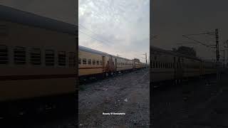 chennai to hyderabad superfast express with wap4 at ponneri expresstrain indianrailways [upl. by Emelina417]