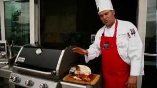 How to use the Weber Rotisserie on the Grill  Gygicom [upl. by Otanod]