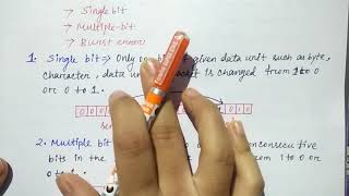 error types in hindi  single multiple bits amp burst  Networking  Part24  Niharika Panda [upl. by Caputto]