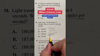 ASVAB Arithmetic Reasoning 13 Question Walk Through [upl. by Atiuqer]