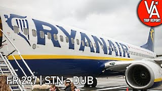 Trip Report  Ryanair  London Stansted  Dublin  Boeing 737800 [upl. by Towrey]