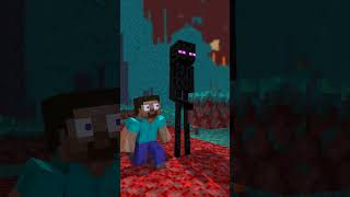 Enderman Encounter UNO Reverse by Steve shorts minecraft herobrine ChinosAnimated [upl. by Benedic]