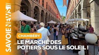 Le marché des Potiers s’est tenu sous le soleil à Chambéry ☀️🎨 [upl. by Harlin]