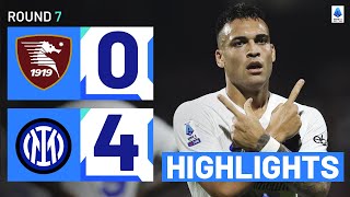 SalernitanaInter 04  Lautaro scores four in 30 minutes Goals amp Highlights  Serie A 202324 [upl. by Sudbury701]