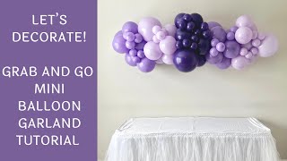 How To Make A Mini Balloon Garland  DIY Tutorial [upl. by Ahsiuq]