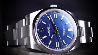 ROLEX OYSTER PERPETUAL 41mm in Bright Blue  UNBOXING and Full Review [upl. by Faline]