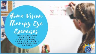 5 Home Vision Therapy Eye Exercises to Strengthen Your Vision  Lazy Eye  AntiSuppression [upl. by Ahsenal186]