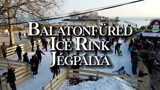 Balatonfüredi jégpálya  Ice skating rink Balatonfüred 2024 [upl. by Dadelos]